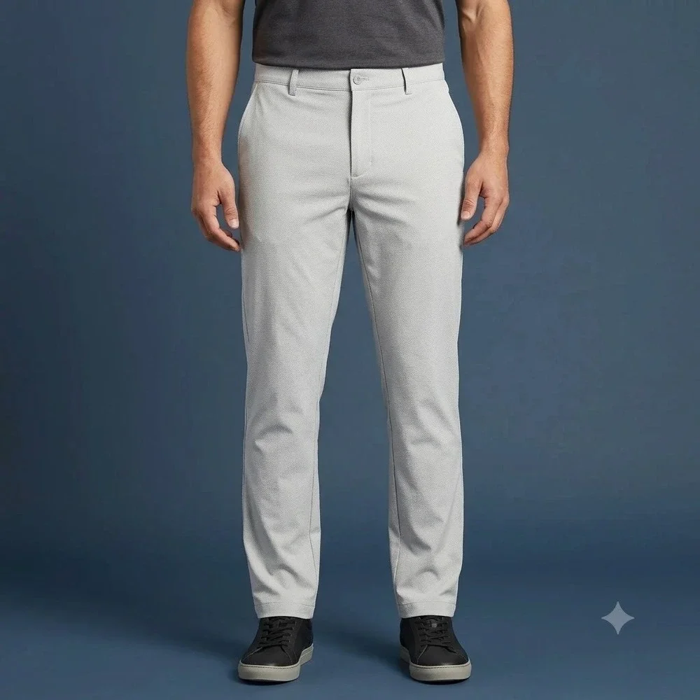 Greg Norman Shark Golf Pants Mens 38x29 Gray‎ Stretch Performance